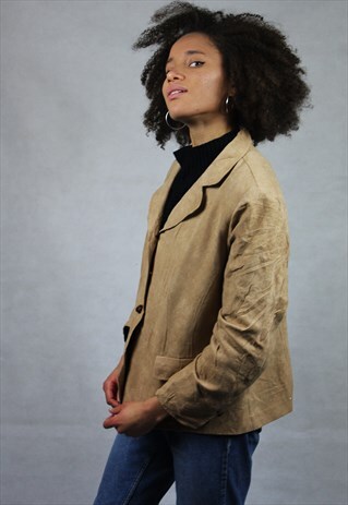VINTAGE / SUEDE STYLE / LIGHT JACKET