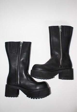 CHUNKY PLATFORM WINTER BOOTS UK 8