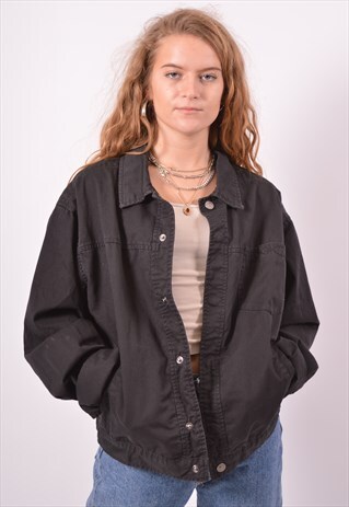 VINTAGE VERSACE HARRINGTON JACKET BLACK