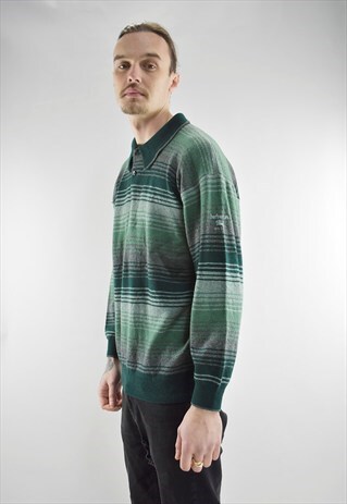 VINTAGE BURBERRY GOLF STRIPED JUMPER