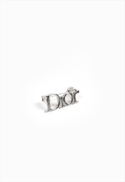 Christian Dior Silver Logo Pin
