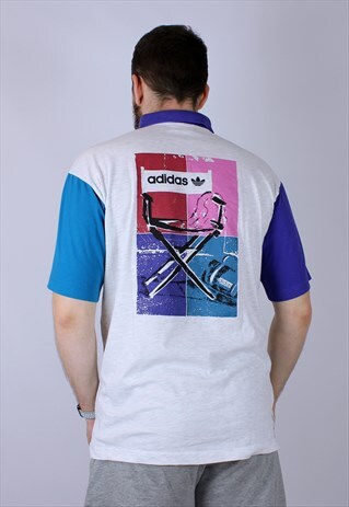 90S VINTAGE ADIDAS ORIGINALS TENNIS ATP POLO SHIRT A74