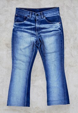 Vintage Levi's Flared Jeans 525 Blue Women's W29 L28