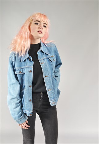VINTAGE WRANGLER MID BLUE DENIM JACKET