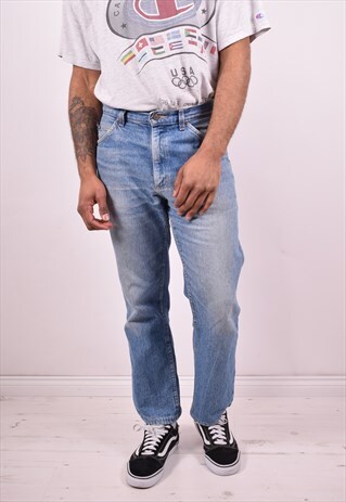 LEE MENS VINTAGE JEANS W32 L28 BLUE 90S