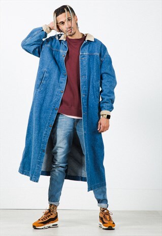 VINTAGE 80S LEVI'S DENIM COAT DARK WASH / S24617