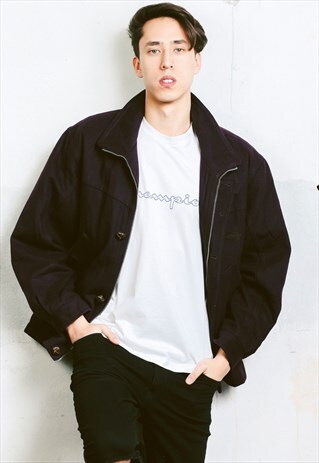 VINTAGE WOOL BOMBER JACKET