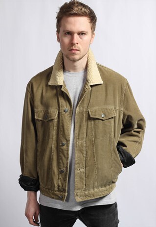 VINTAGE CORDUROY BLANKET LINED JACKET