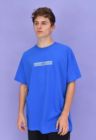 G&G UNISEX ROYAL BLUE LINO TEE