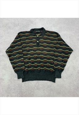 Vintage abstract knitted jumper Men's M