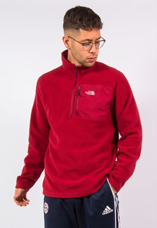 THE NORTH FACE VINTAGE 1/4 ZIP FLEECE SWEATSHIRT