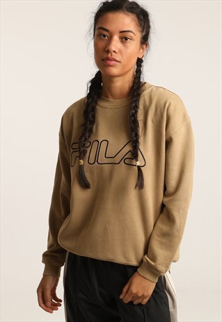 VINTAGE FILA EMBROIDERED SPELL OUT SWEATSHIRT