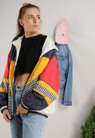VINTAGE PATTERNED BOMBER JACKET X344