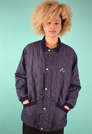 VINTAGE 90'S DISNEY 'MICKEY MOUSE' QUILTED COAT