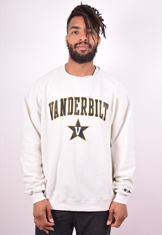 CHAMPION MENS VINTAGE SWEATSHIRT JUMPER XXL WHITE 90S