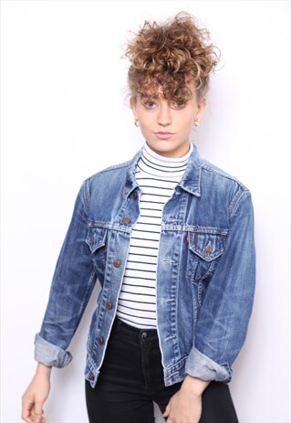 VINTAGE LEVI'S BLUE OVERSIZEDDENIM JACKET