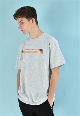 G&G UNISEX HEATHER/ORANGE FADE TEE