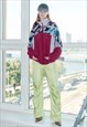 90's Vintage fun sports/track jacket in deep magenta