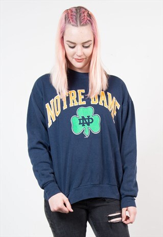 VINTAGE 90'S USA NOTRE DAME COLLEGE SWEATSHIRT