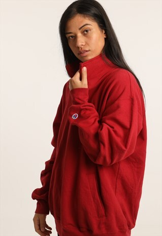 VINTAGE CHAMPION 1/4 ZIP SWEATSHIRT