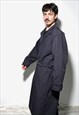 90S VINTAGE DETECTIVE TRENCH COAT MEN'S BLUE SPRING CLASSIC
