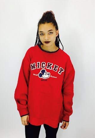 DISNEY MICKEY MOUSE EMBROIDERED SWEATSHIRT