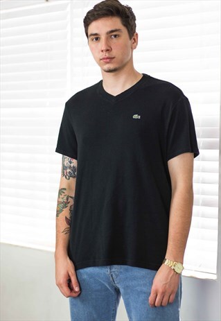 VINTAGE LACOSTE T-SHIRT LOGO 90S XL 6.9