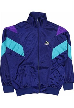 Vintage 90's Puma Windbreaker Retro Track Jacket Zip Up