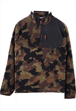 Vintage 90's Starter Fleece Jumper Camo Long Sleeve Quarter