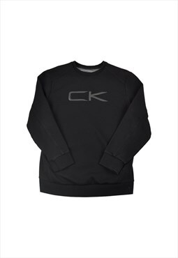 Vintage Calvin Klein Sweatshirt Black Medium