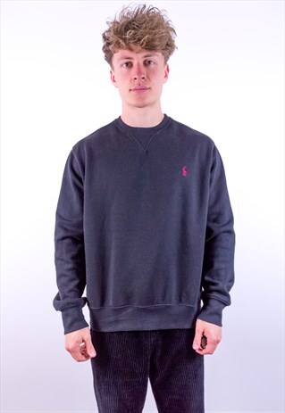 VINTAGE RALPH LAUREN SWEATSHIRT IN BLACK