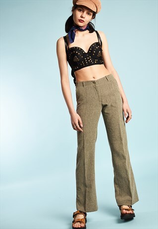 90'S RETRO CLASSIC CUT REGULAR WAIST TROUSERS