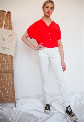 VINTAGE WHITE D&G JEANS