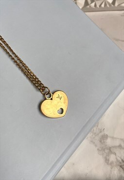 Authentic Louis Vuitton Heart pendant - Reworked Necklace