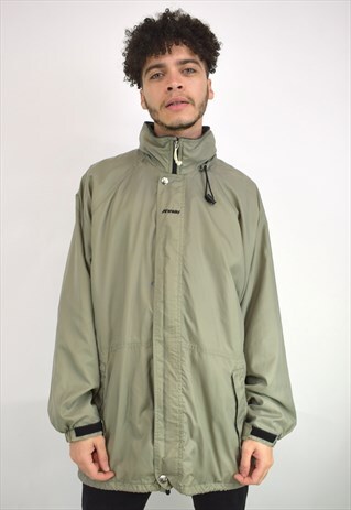 VINTAGE 90'S K-WAY GREEN JACKET