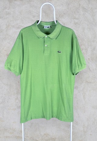 Vintage Chemise Lacoste Green Polo Shirt Mens XL 6 