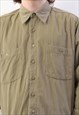 GLOBE TROTTER VINTAGE MEN'S L CASUAL SHIRT CORDUROY BEIGE CO