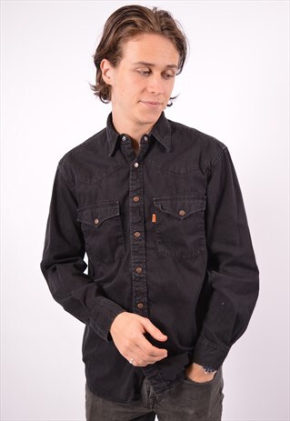 VINTAGE LEVI'S DENIM SHIRT BLACK