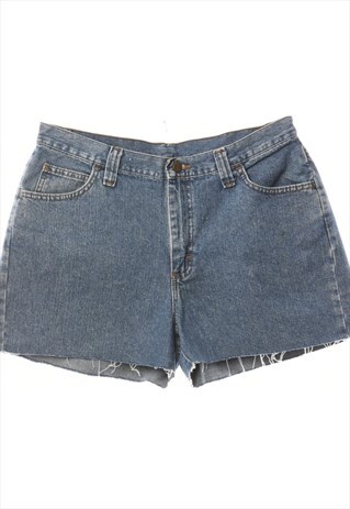 REWORKED MOLLY FRAYED DENIM SHORTS - W33