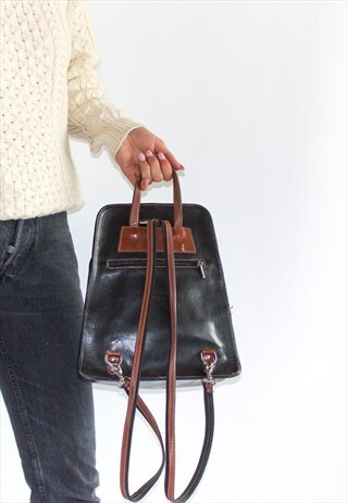 VINTAGE 90'S FESTIVAL LEATHER BACKPACK