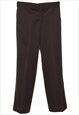 Vintage 1970s Dark Brown Trousers - W30
