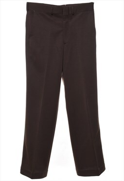 Vintage 1970s Dark Brown Trousers - W30