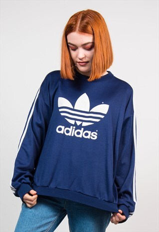 VINTAGE 90'S BLUE ADIDAS SWEATSHIRT JUMPER