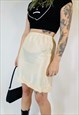VINTAGE 90S 00S Y2K GRUNGE SATIN MESH LACE MINI SKIRT