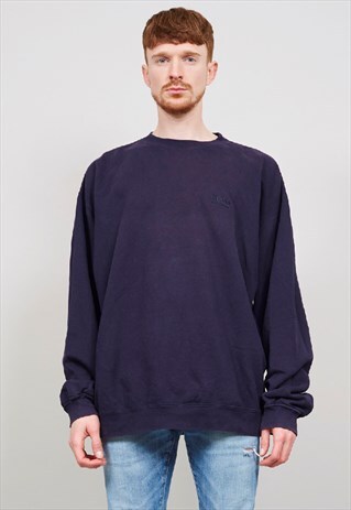 VINTAGE 90'S HUGO BOSS OVERSIZED NAVY SWEATER
