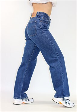 577  Mid Rise Wide Leg Zip Fly Levi Jeans