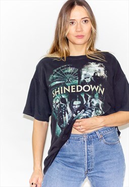 Vintage 90's Shinedown Oversized Concert Band  T-Shirt