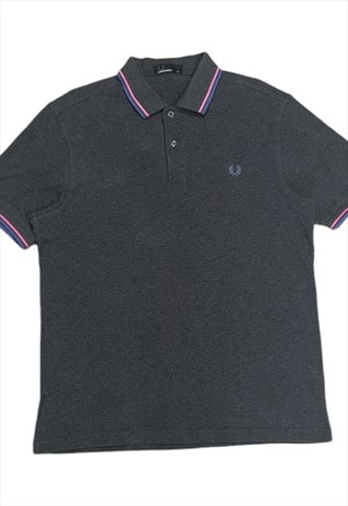 Fred Perry Twin Tipped Polo Shirt Size Medium