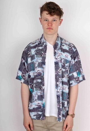 VINTAGE PATTERN SHIRT PTS460