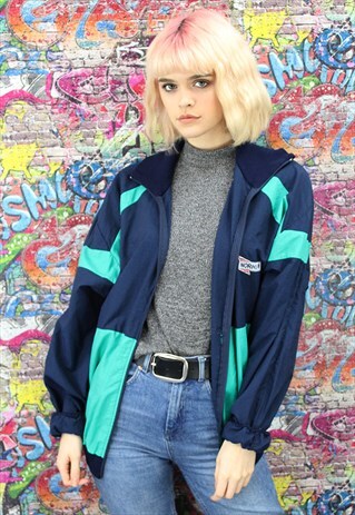 VINTAGE 90S SHELL JACKET / WINDBREAKER. UNISEX SPORTSWEAR.